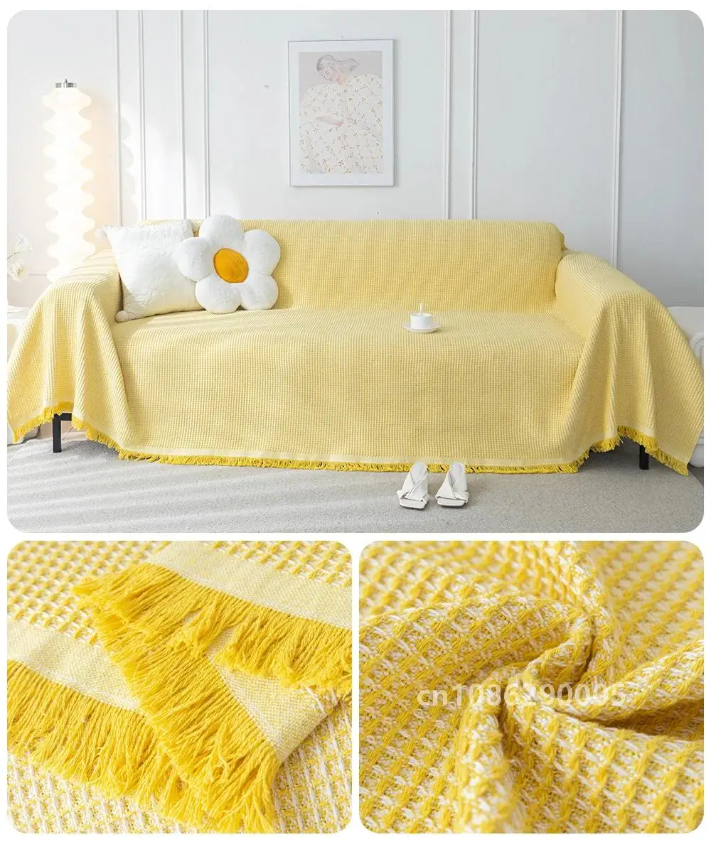 YanYangTian окрашенный в пряже чехол для дивана летний тонкий одеяла роскошное