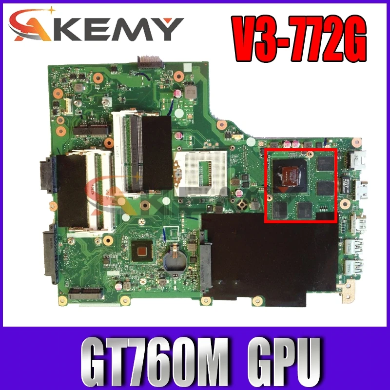 

V3-772G материнская плата для ACER aspire V3-772 V3-772G E1-772G материнская плата для ноутбука NBM8S11001 EA VA70HW GPU GT760M DDR3 100% test OK