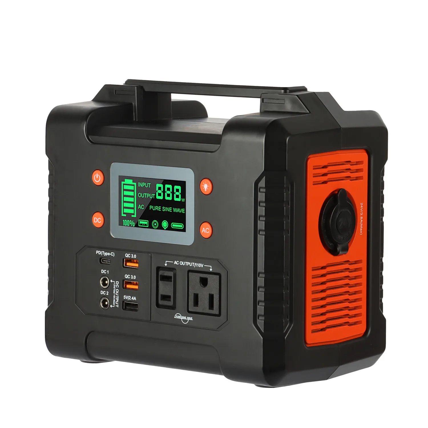 

Flashfish 300W 500W America Sell Over Million Unit Portable Power Station for Phone Laptop at Home or Camping 9-12V/10A Max