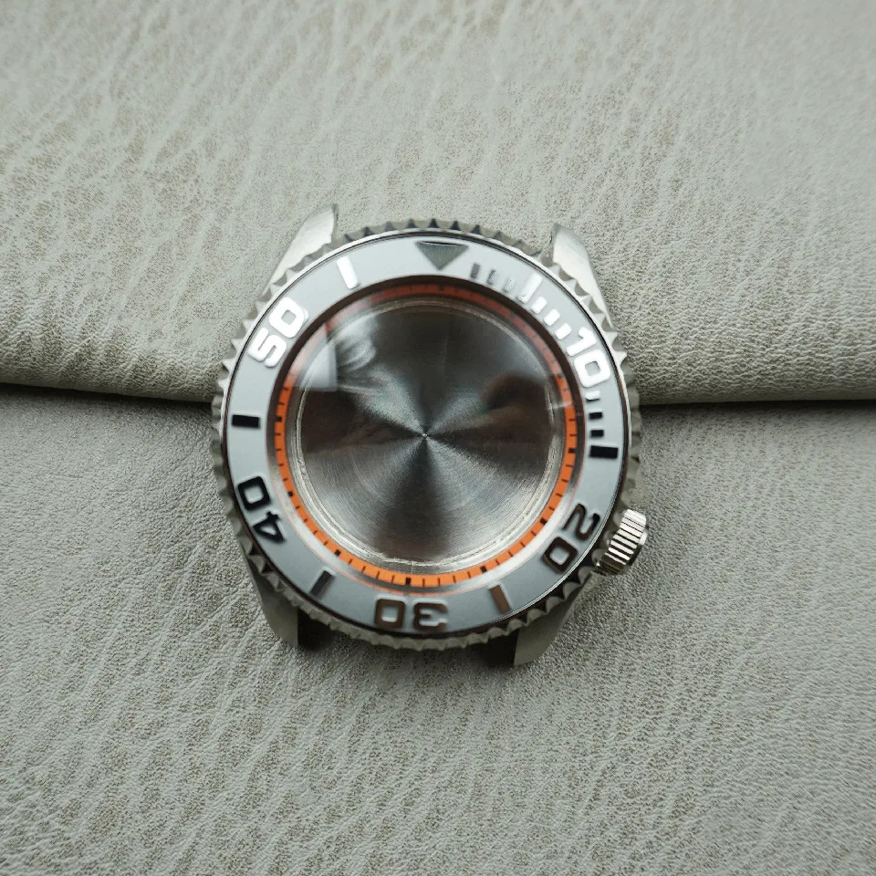 NH35A case modified mechanical watch waterproof diving assembly watch ceramic ring 007 black shell NH36 suitable