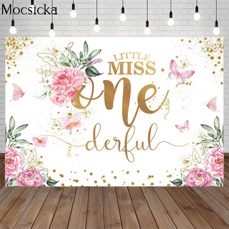 

Розовый Фиолетовый Бабочка детский день рождения фон для фотосъемки весенний цветочный детский портрет 1-й День рождения фон для фотосъемк...