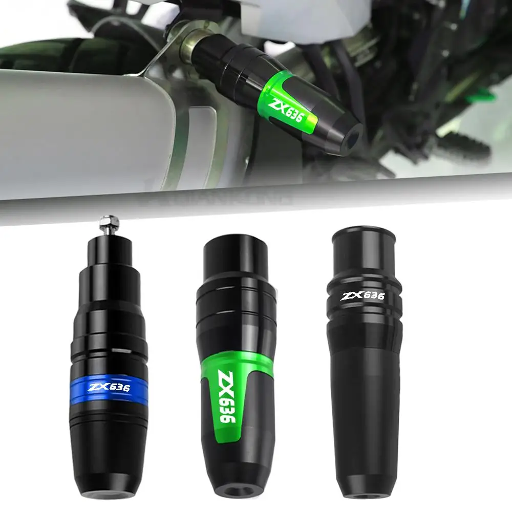 

Motorcycle For KAWASAKI ZX 7R 7RR ZX 9 9R 10R 11 14R 25R 636 R 1100 1400 1200 Exhaust Frame Sliders Crash Pad Falling Protector