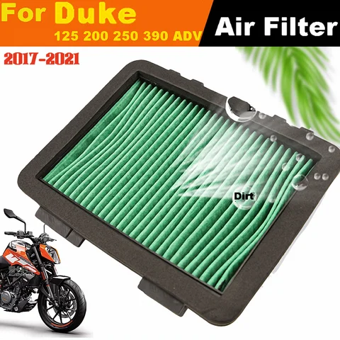 Для KTM Duke 125 200 250 390 Воздушный фильтр Аксессуары для мотоциклов Adventure High Flow Sport Dirt Cover Чехол Система холодного впуска 2021