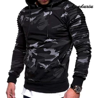 2022 new autumn sportswear long sleeve camouflage hooded shirt mens brand clothing male casual sweatshirt landuxiu