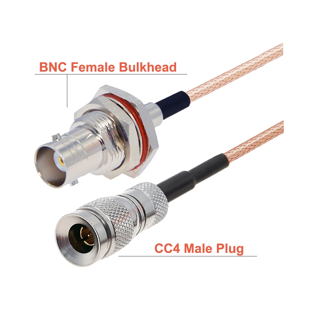 CC4 DIN 1 0/2 3 Mini BNC прямой угол к штекер/гнездо 75 Ом RG179 Pigtail HD SDI кабель для шаттла Blackmagic
