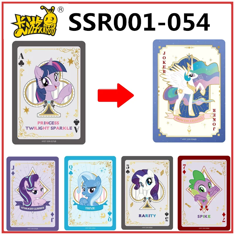 KAYOU My Little Pony: Friendship Is Magic Cards Huiyue Packs Аниме Забавная вечеринка Дружба Вечный пакет