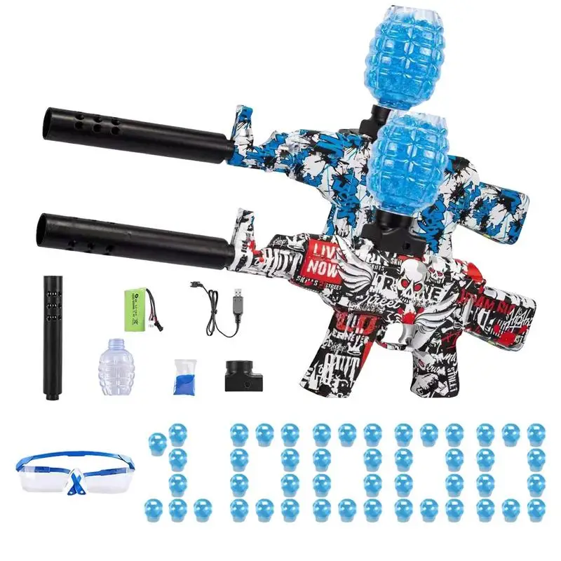 

AKM-47 Электрический брызговик, гелевые шарики, бластерные пистолеты, игрушки с 10000 водяными бусинами для детского активного отдыха, командная...