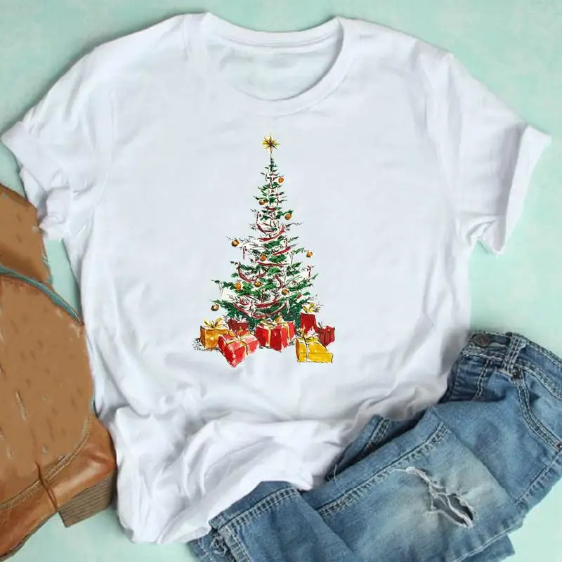 

Женская футболка с коротким рукавом, с рисунком оленя