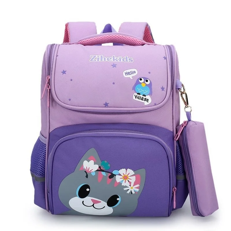 

Children School Backpack for Boys Cartoon Knapsack Orthopedic Backpacks for Girls Kids Satchel Space School Bags Grade 1-3