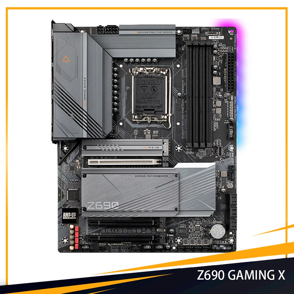 

GA Z690 GAMING X For Gigabyte Z690 LGA 1700 DDR5 128GB PCI-E 5.0 ATX Desktop Motherboard High Quality Fast Ship