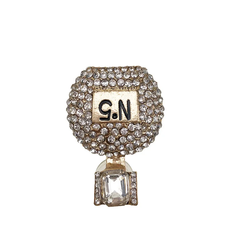 16 PCS/lot Shoe Charms Decoration Buckle Pins Perfume Bottle with alloy Pearl Bracelet JIBZ DIY Combiation for croc Friend Gift