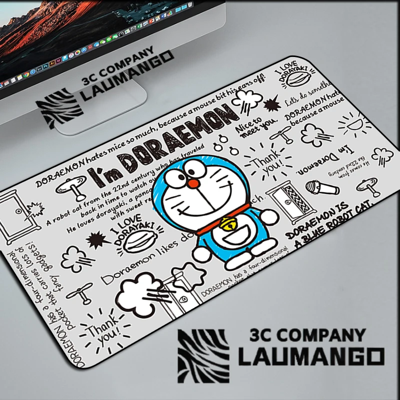 

Doraemon Mouse Pad Xxl Anime Large Mousepad Gamer Pc Desk Carpet Mouse Cabinet Mat Gaming Accessories Keyboard Extended Mats