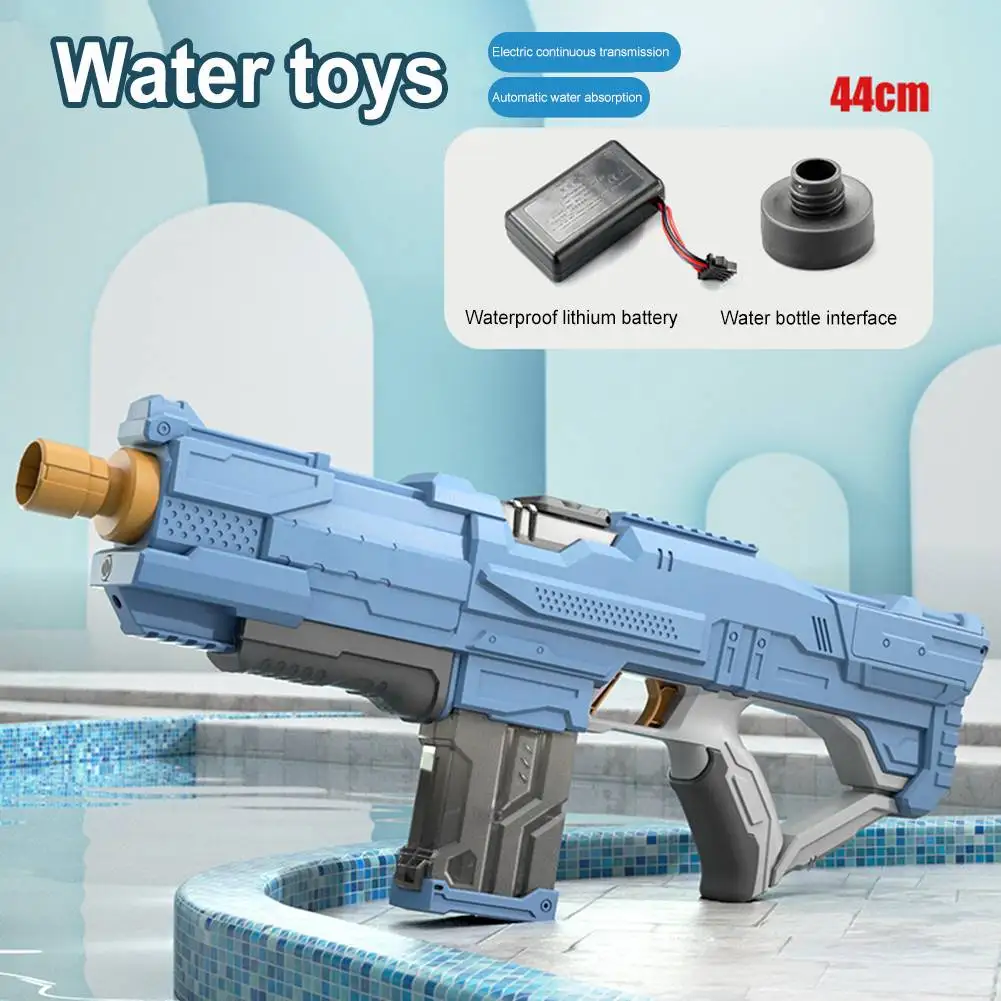 

High Capacity Summer Water Pistols Automatic Squirt Guns 1200mAh Continuous Water Spray Toys Range 12m No Toxic for Child Kids