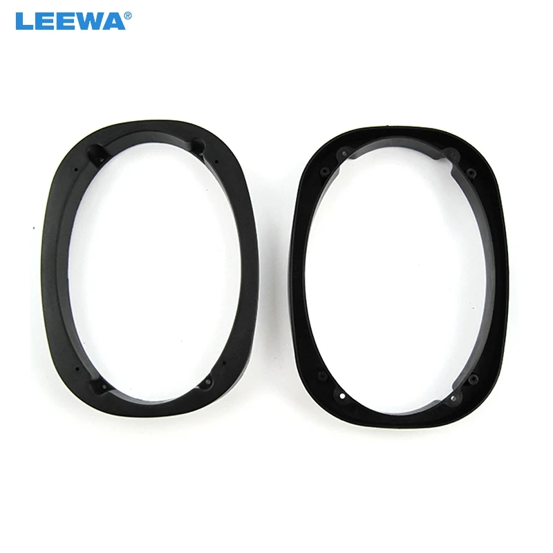 LEEWA Car Universal 6x9 Stereo Speaker Spacer Adapter for General Use All Cars Plane Speaker Mat Ring Set