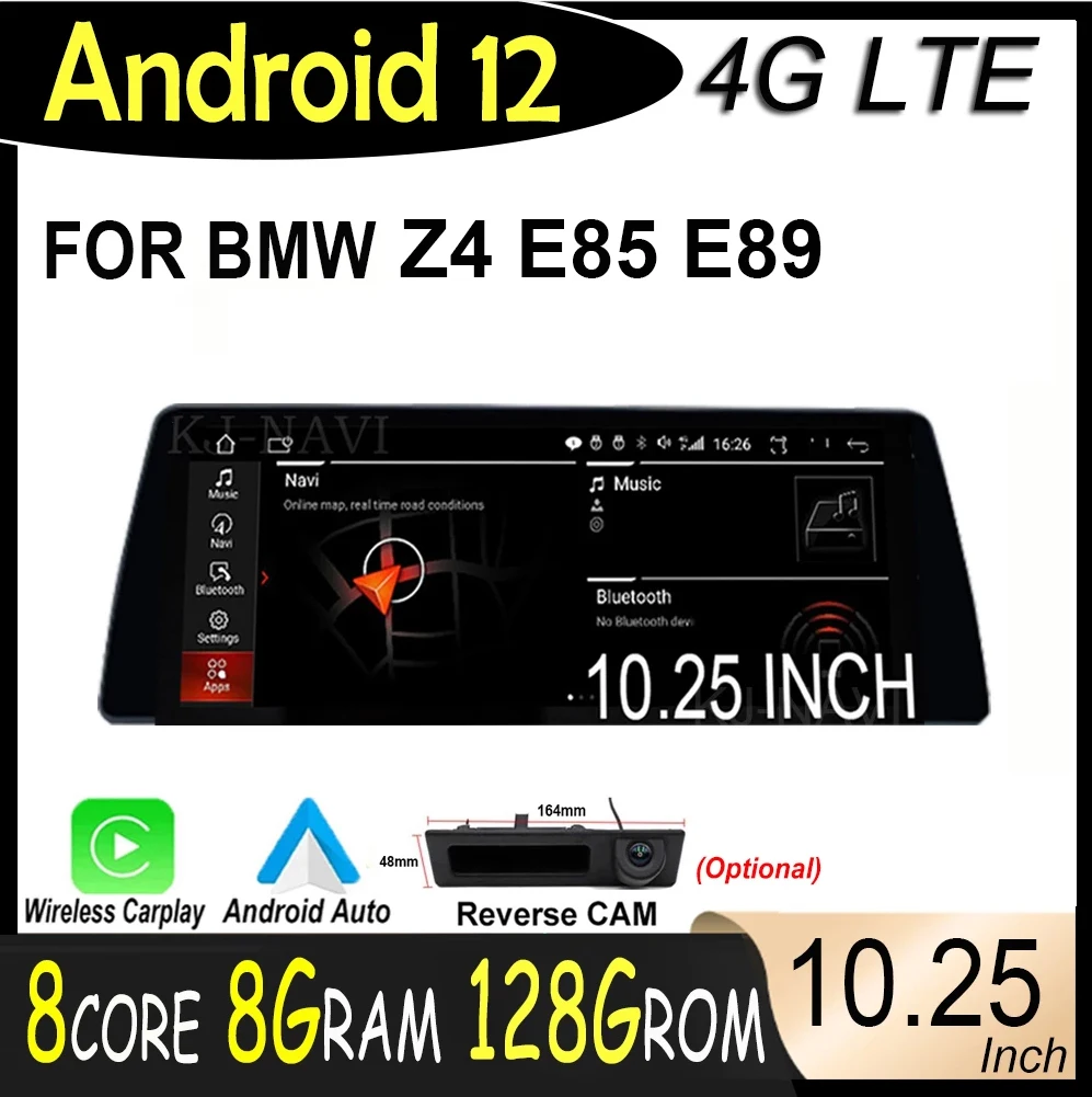 10.25 Inch Android 12 HD IPS Screen Head Unit Car Radio For BMW Z4 E85 E89 2002-2019 ​Multimedia Player Carplay GPS Navigation main product image