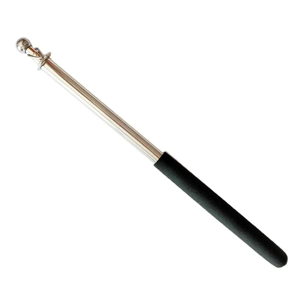 

1m Telescopic Stainless Steel Flagpole Banner Flagpole Guide Pole for School Teaching Tour Guide Parades Stadium Events