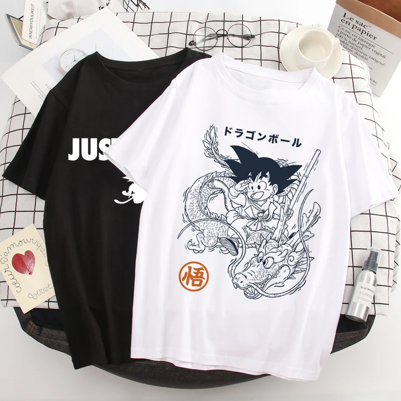 Футболка мужская с забавным принтом Драконий жемчуг Сон Гоку бандаи |