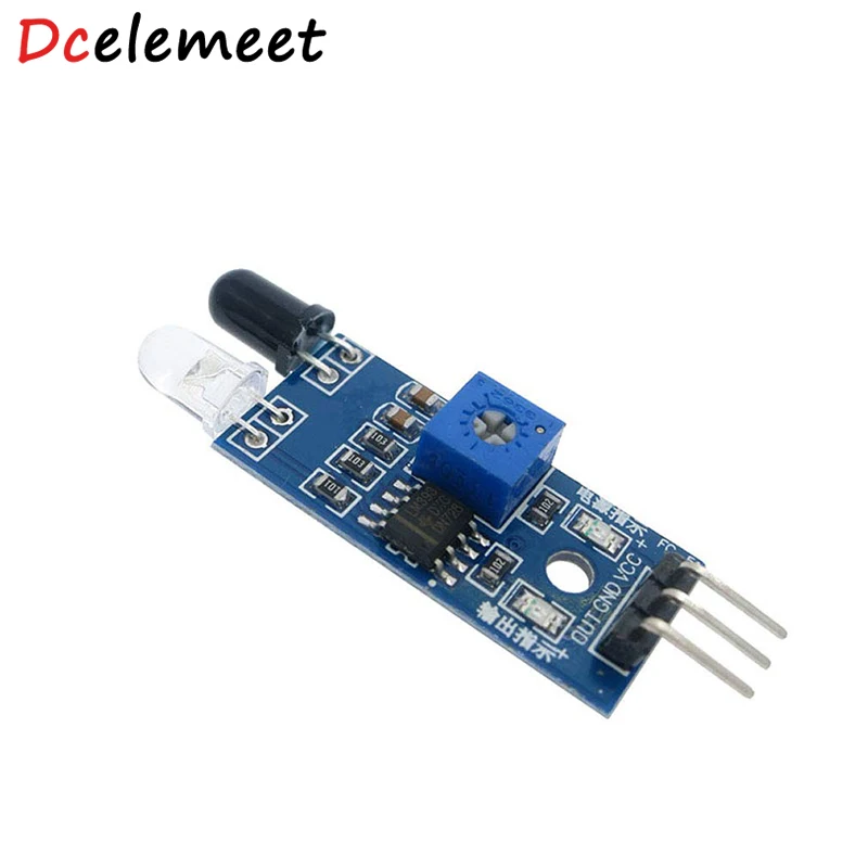 

DC 3.3V-5V IR Infrared Obstacle Avoidance Sensor Module for Arduino DIY Smart Car Robot 3-Wire Reflective Photoelectric
