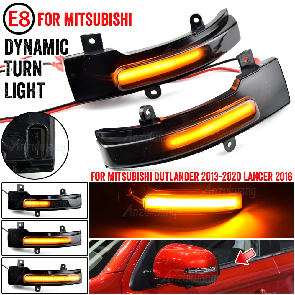 

Car Outside Mirror Dynamic Turn Signal Light Indicator Lamps For Mitsubishi Outlander ASX 2013-2020 Lancer 2016 OEM 8351A135