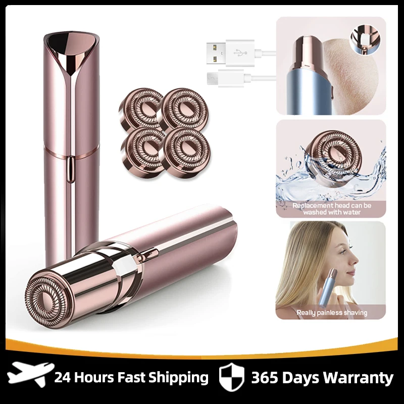 Electric For Eyebrow Full Body Trimmer Women's Painless Hair Remover Mini Shaver