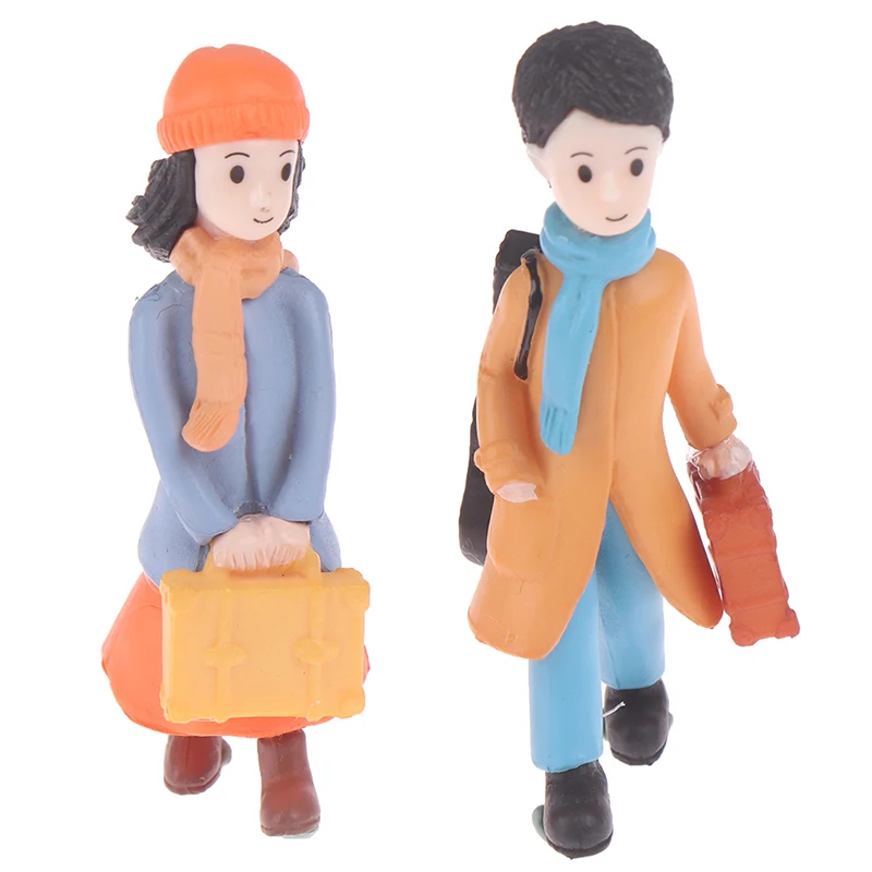 

1 пара мини-фигурок для пар, модель игрушки, милое украшение для влюбленных, миниатюрное украшение для дома