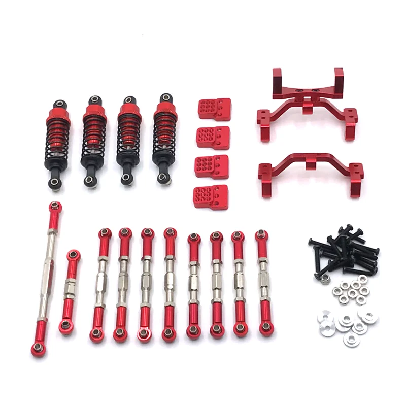 

Upgrade Metal Hydraulic Shock Absorber Tie Rod Servo Tie Rod Holder For WPL C14 C24 B14 B24 HengLong JJRC FeiYu RC Car Parts