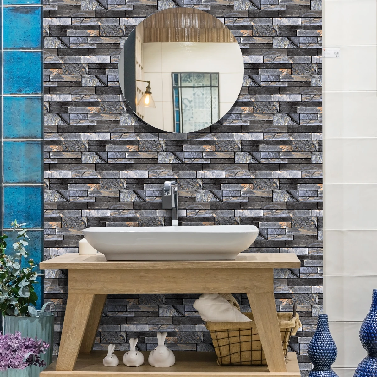 12 шт. водонепроницаемые наклейки для кухни с эффектом 3D