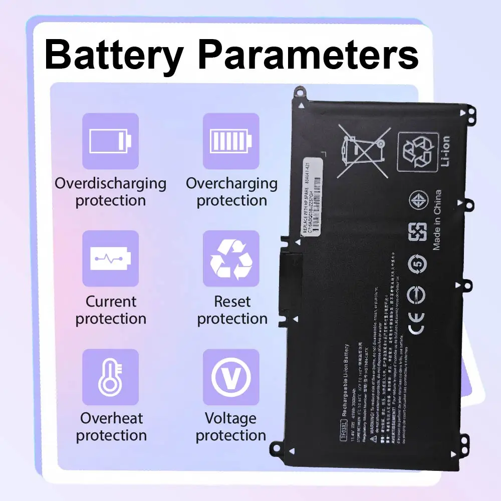 Фото Аккумулятор TF03XL для ноутбуков HP Pavilion 15-CC, 15-CC023CL, CC0XX, 15-CD, 15-cd0xx, 15-DW, 15-DW0050od, 15-CK, 15-CK0XX, 15T-CS, 15T-CS200 №3
