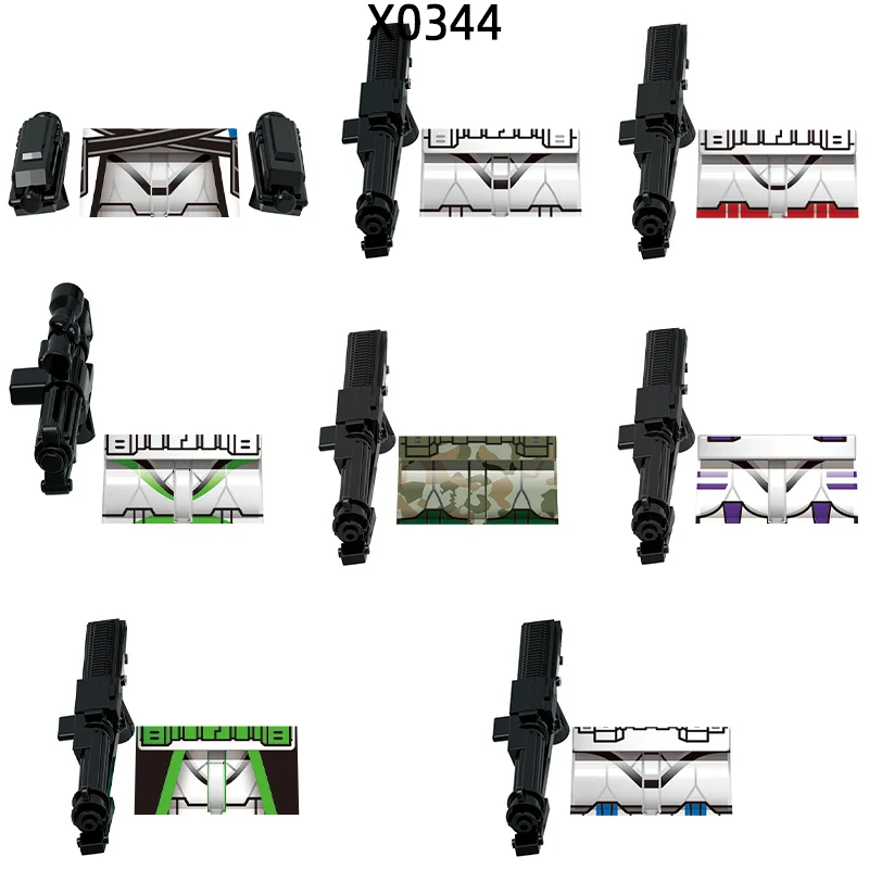 Фигурки оружие брюки детали для волос модельные блоки набор кирпичей MOC подарки