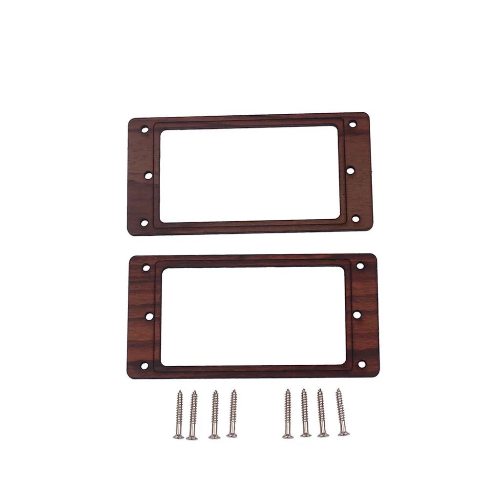 

Pickup mounting ring curved bottom, frame, rosewood set of 2 neck and bridge for LP