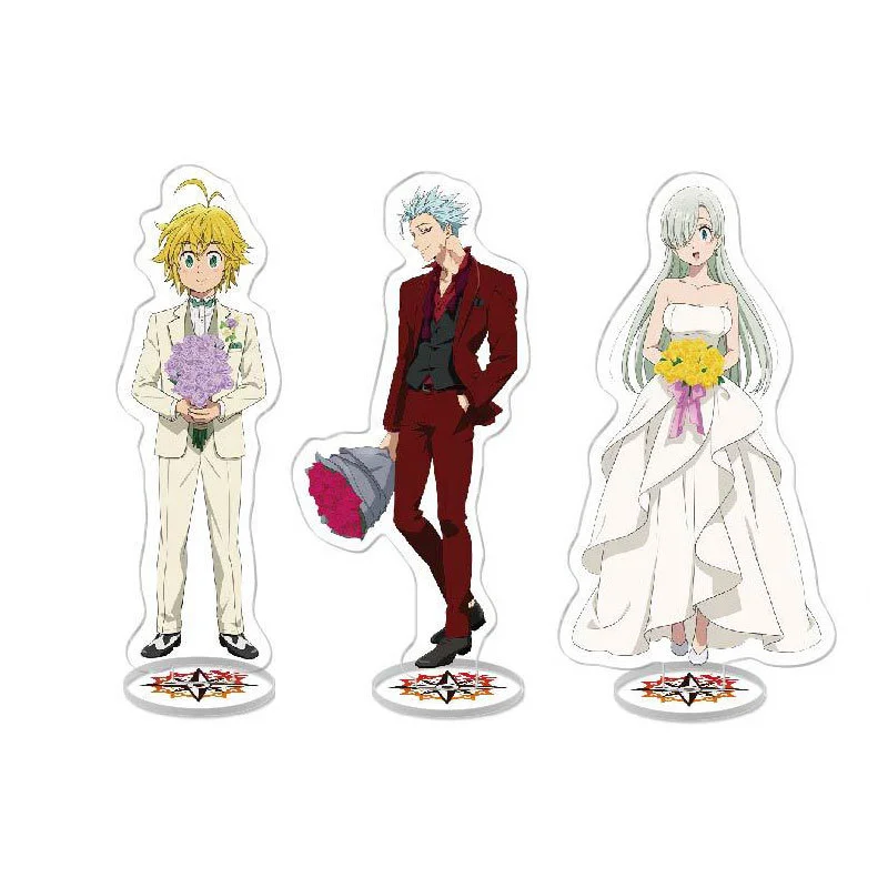 The Seven Deadly Sins Action Figures Meliodas Ban Diane Character Nanatsu No Taizai Acrylic Stand Models Plate Desk Decor Gift