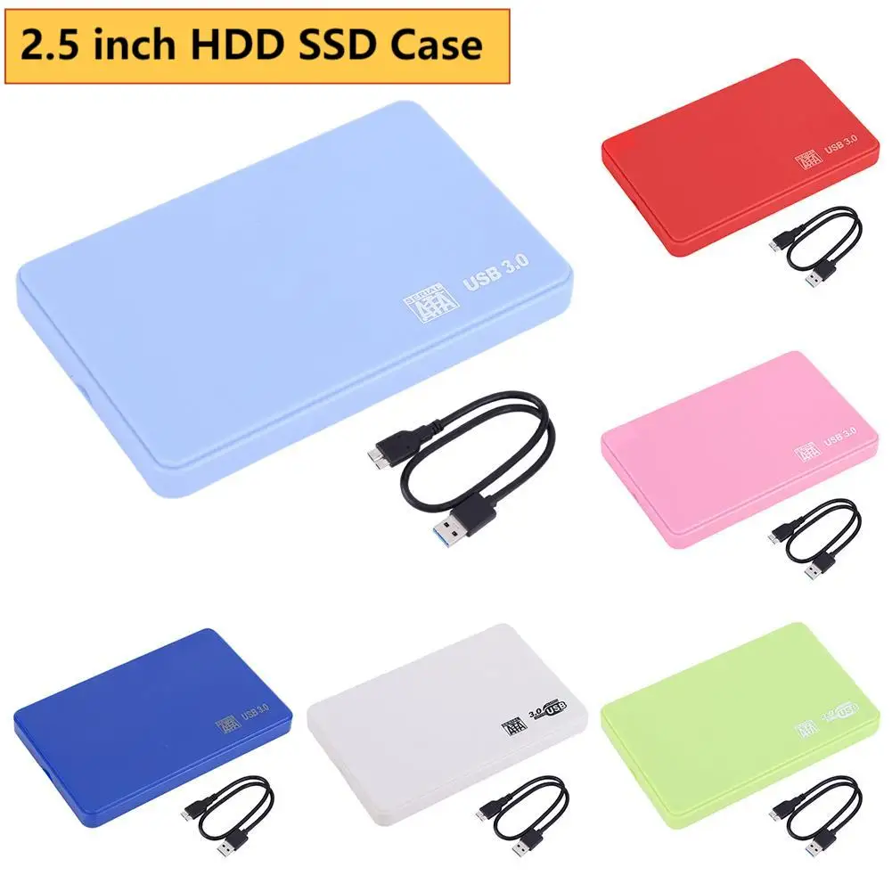 

2.5 inch HDD Case SATA To USB3.1 Hard Drive Enclosure 5Gbps 4TB SSD Box USB3.0 To Type-C External Hard Disk Box With USB C Cable