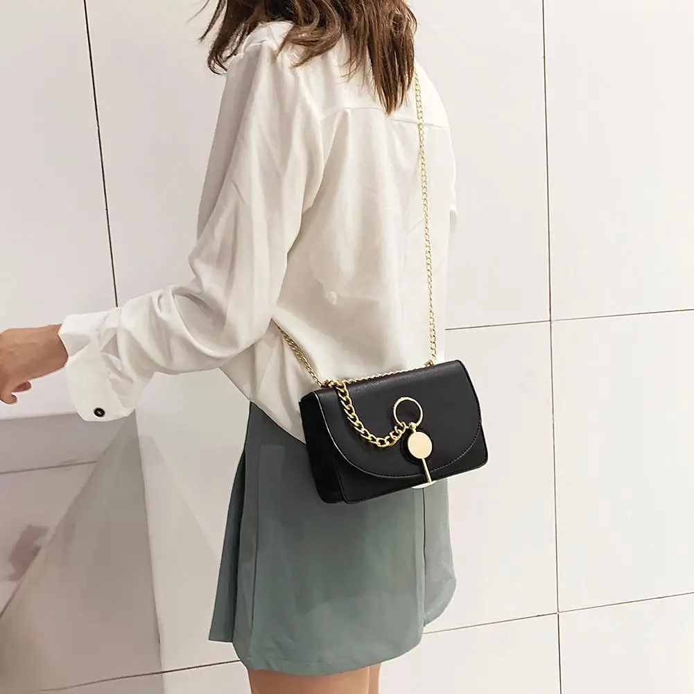 

Fashion Style Shoulder Bags PU Solid Color Leather Crossbody Shoulder Messenger for Birthday Gift Shopping Travel