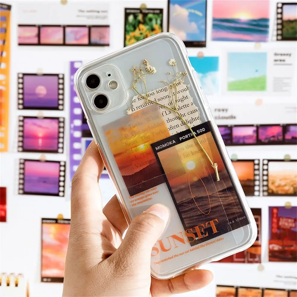 

45 Pcs/bag Craft DIY Journal Diary Aesthetic Landscape Scrapbooking Stickers Phone Stickers Film Stickers