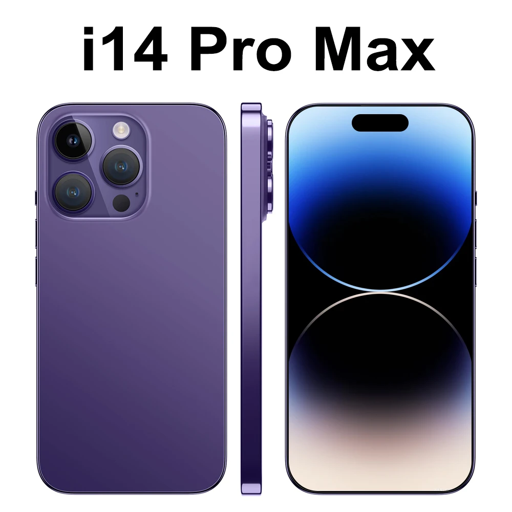 

2023 Global Version I14 Pro Max Smartphone 16GB 1TB Full Screen Mobile Phone 7.3Inch Cellphone 50+108MP Camera 6000mAh Android12