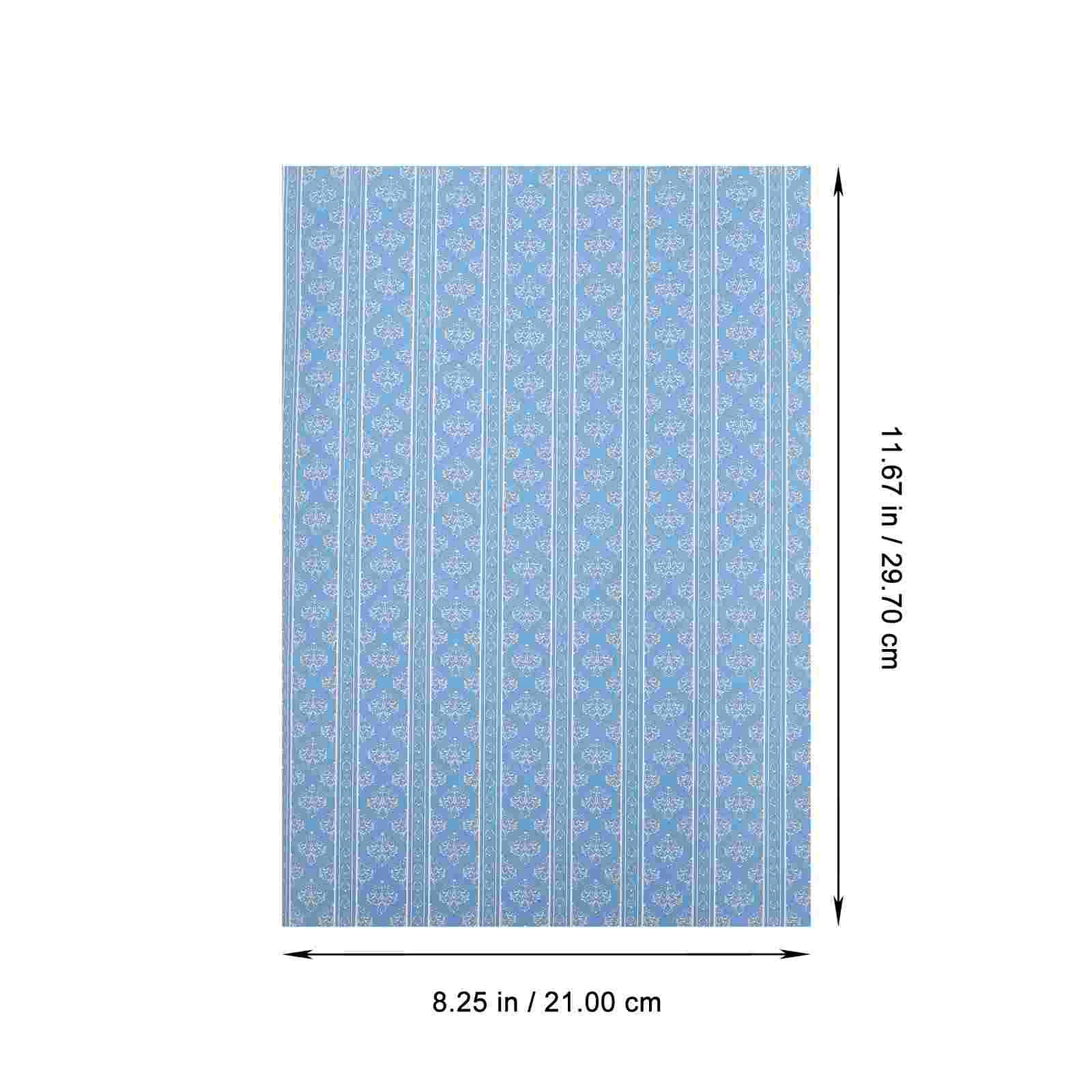 

5 Sheets Mini Dollhouse Accessories Wallpaper Miniature Decorative Tiny Decals Cute Stickers