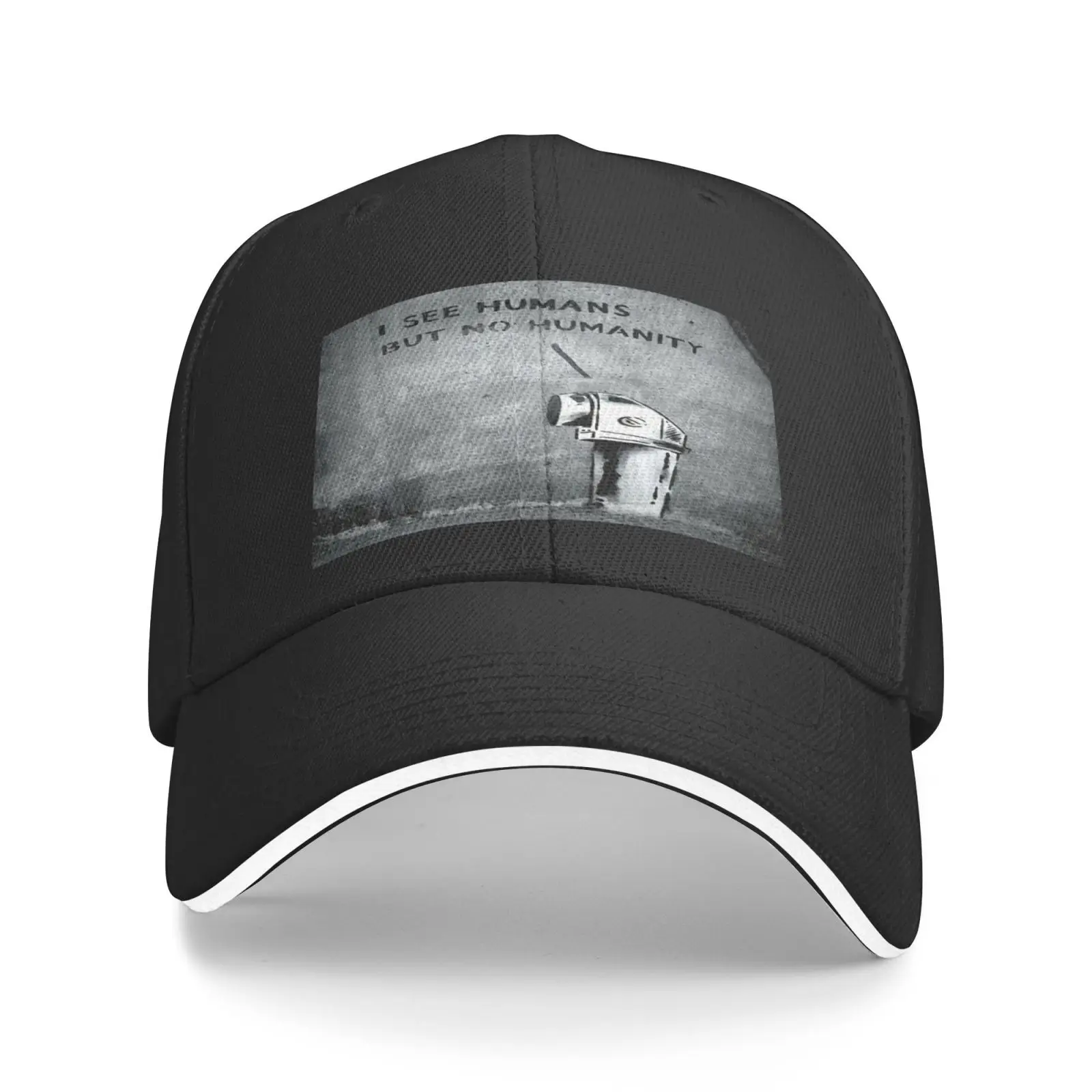 

Banksy I See Humans But No Hats For Men Cap Adventure Time Cap For Women Men's Hats Bucket Hat Baseball Cap For Men Bucket Hat