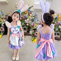 girl clothes dress baby kids casual girls dresses vestidos cartoon party princess girl dresses children clothes girls with bag