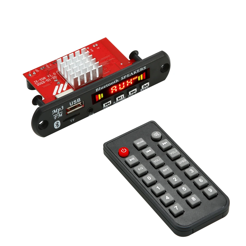 Новинка DC 8в-24в 2*60 Вт усилитель 120 MP3 декодер плата MP3-плеер Bluetooth V5.0 USB модуль FM AUX