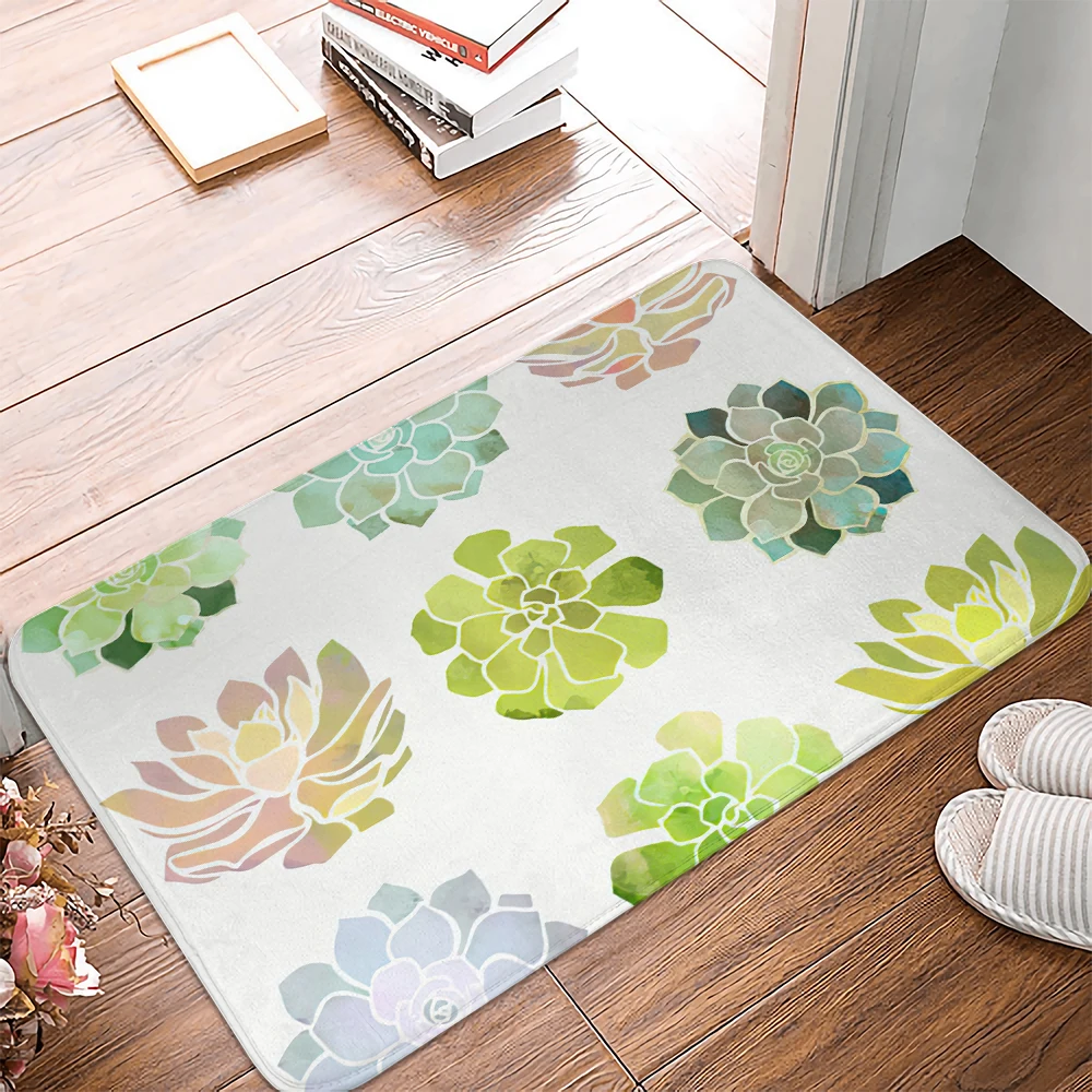 

Rectangular Flowers Doormat Shower Mat Microfiber Bathtub Floor Door Entrance Bathroom absorb Mats Pet Rug Kitchen carpet