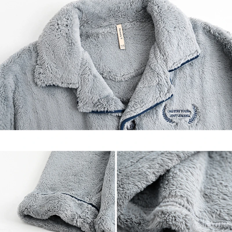 Рисунок 4 - Мужская Фланелевая Пижама с отложным воротником