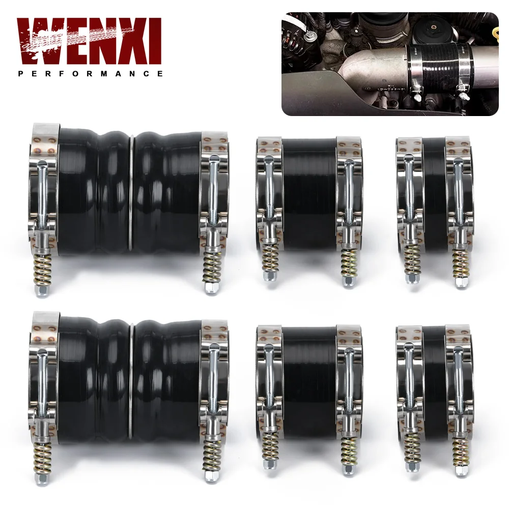 

Hose Boot Upgrade Kit Intercooler Hose Boot & T Bolt Clamp Kit For 1999-2003 Ford F250 F350 7.3L Diesel