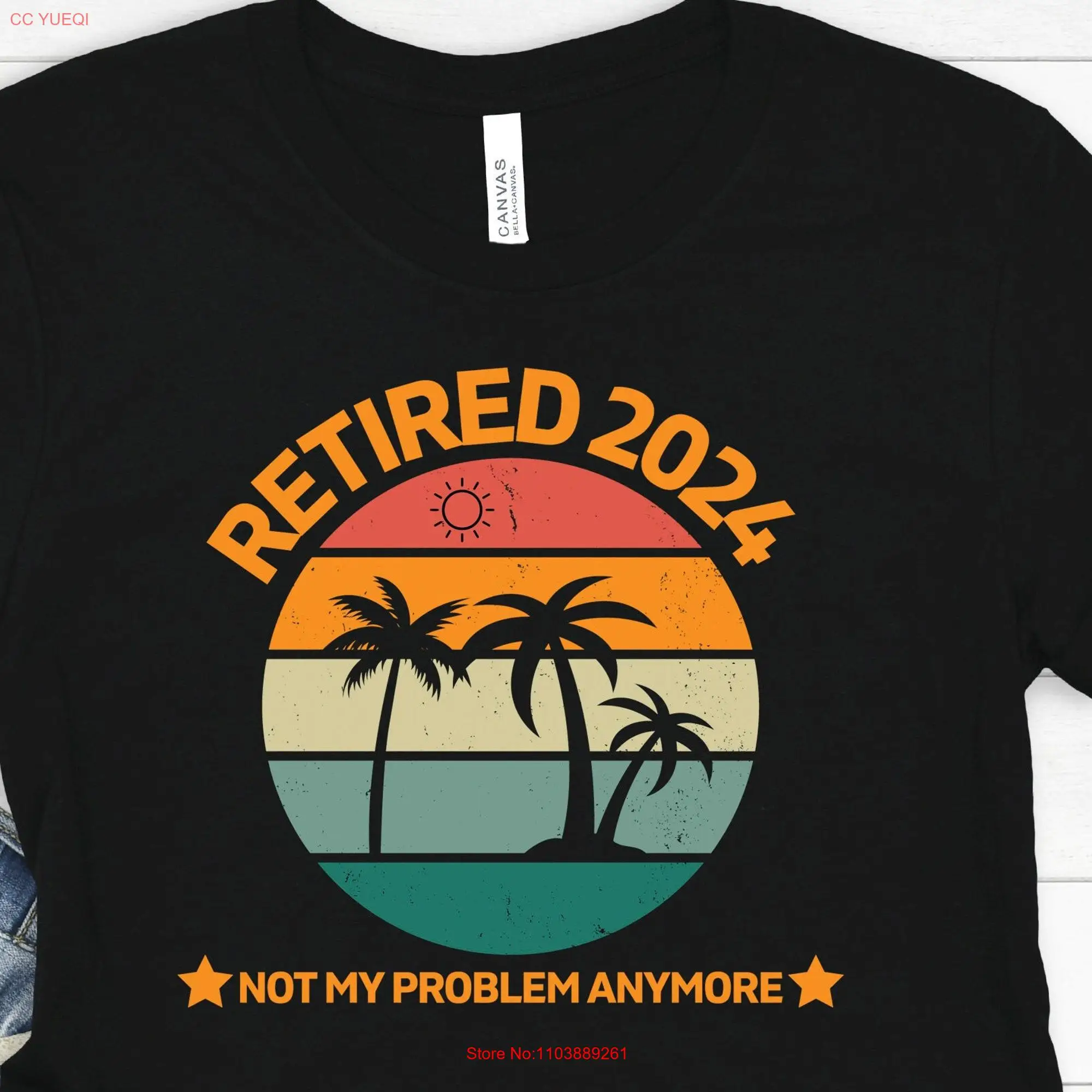 Футболка с длинным или коротким рукавом для выхода на пенсию 2024