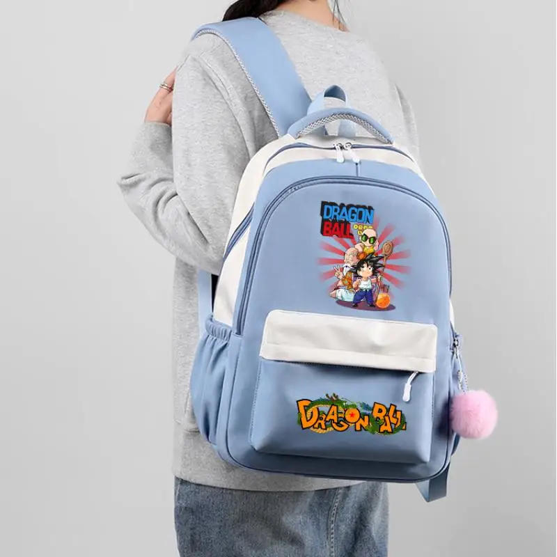 Рюкзак с аниме Драконий жемчуг для девочек и мальчиков школьный ранец учеников