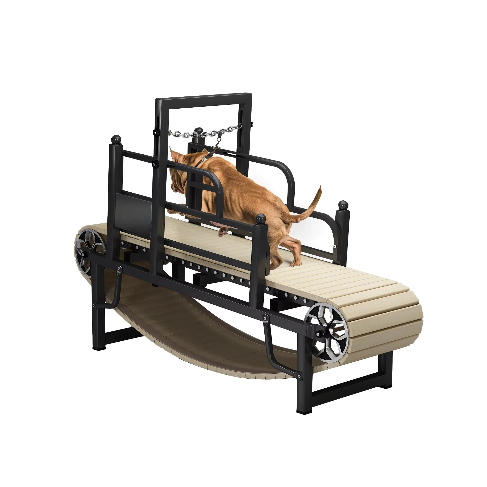Фото Беговая дорожка для собак без двигателя, тренажер для дрессировки и коррекции поведения собак №1