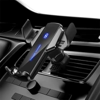 30w qi car wireless charger automatic for iphone 13 12 11 xr x samsung s22 s21 magnetic fast charging car phone holder mount