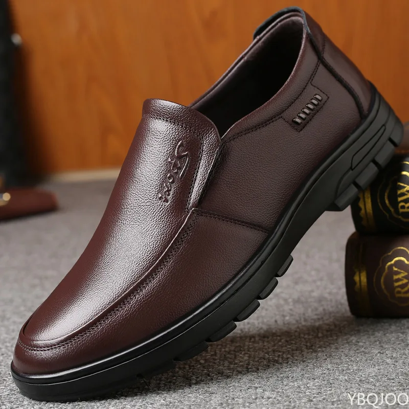 

Handmade Shoes Genuine Leather Casual Shoes For Men Flat Platform Walking Shoes Outdoor Footwear Loafers Breathable Sneakers