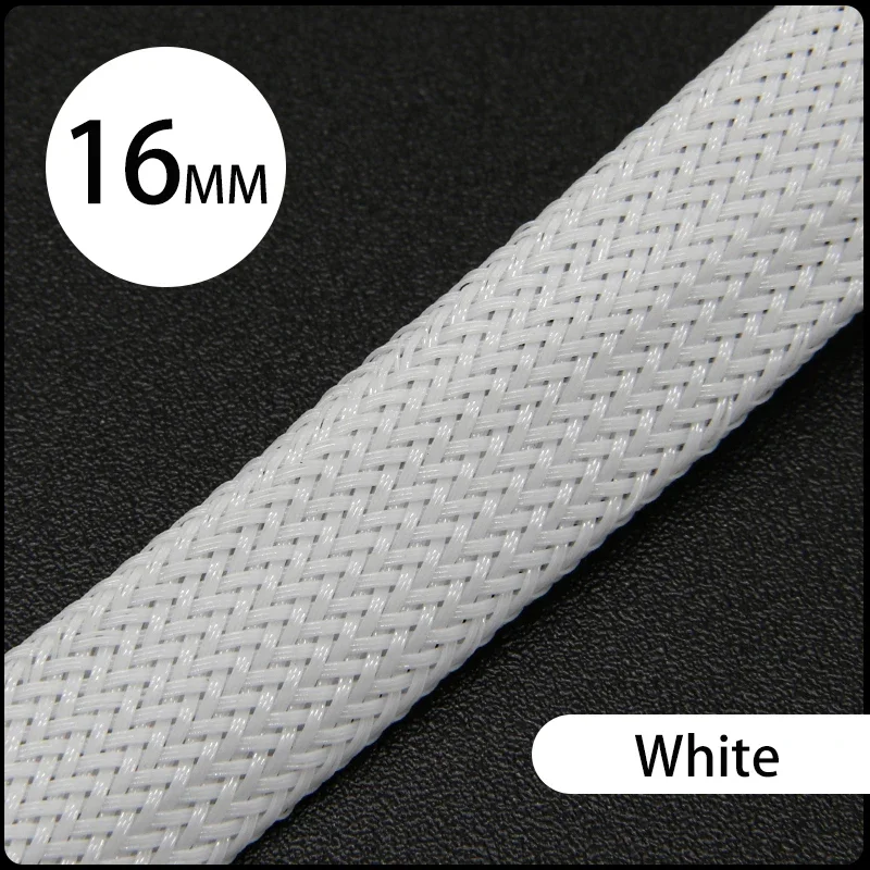 1 ~ 50 м ПЭТ расширяемая кабельная Втулка 16 мм плотная плетеная высокая плотность твердость изолирующая линия защита проводов оболочка