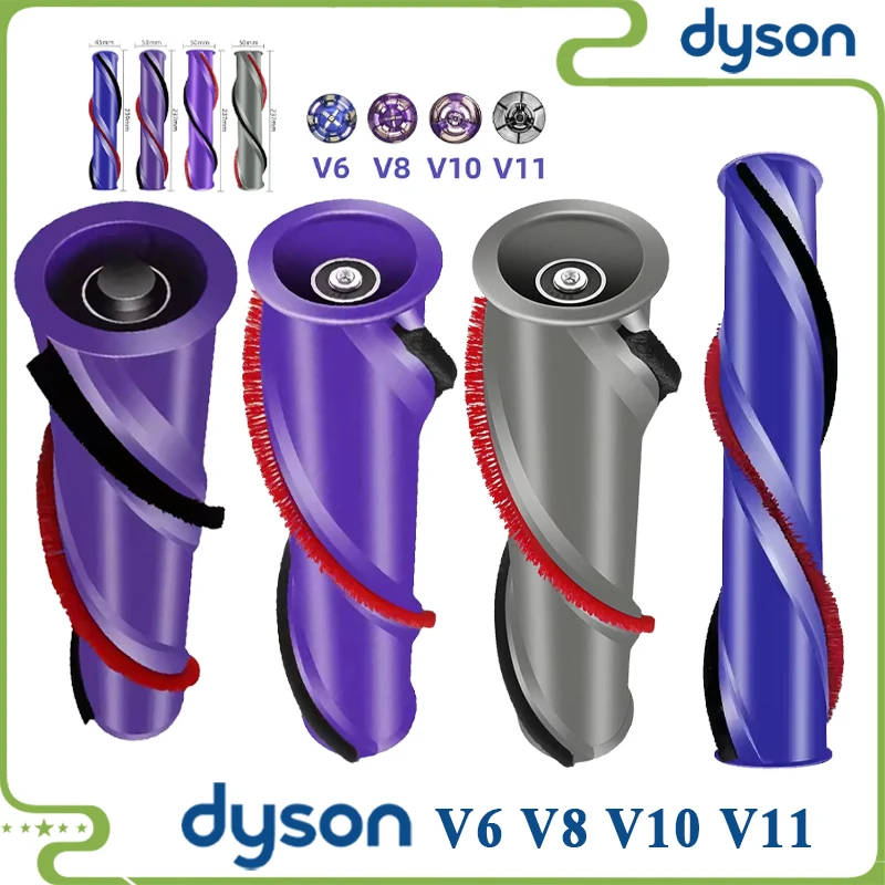 Фото Сменная мягкая роликовая щетка для беспроводных пылесосов Dyson V6 V8 V10 V11, совместимые аксессуары и запчасти №1
