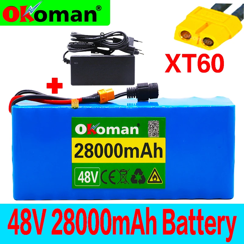 2022 оригинальный аккумулятор 48 В 13s3p 28Ah 1000 Вт высокой мощности для